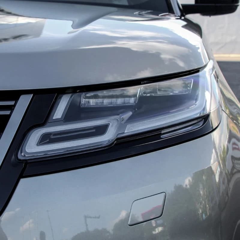 Coque de Lumière de Sauna Avant en Verre, Accessoires de Voiture pour Land Rover Range Rover Velar 2017 2018 2019 2020 2021 2022