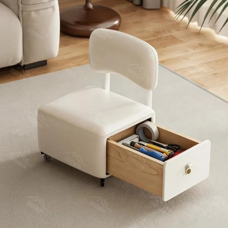 Tabouret de rangement portable pour adultes, style nordique, pour entrée, petit tabouret de luxe minimaliste, accessoires de mobilier de chambre à coucher et de maison