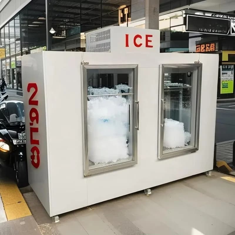 Congélateur de stockage de glace personnalisé - armoire réfrigérée pouvant contenir 320 sacs de glace, préservation hautement efficace