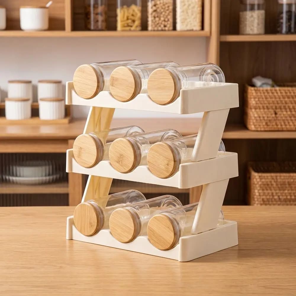Support de rangement pour bouteilles d'eau à 3 niveaux en plastique, gain de place, grande capacité, support pour tasses isothermes, pour bureau