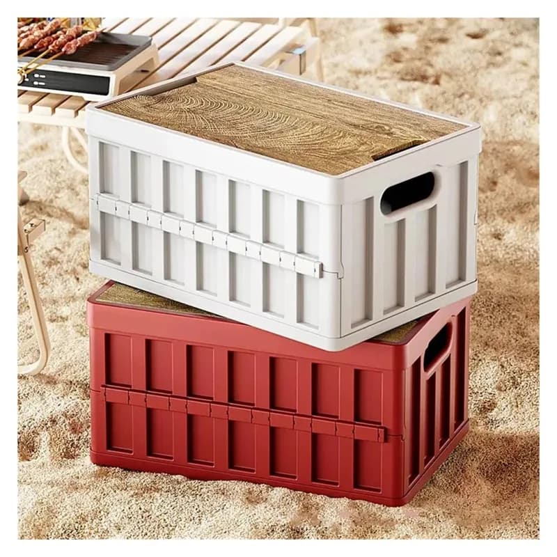 Boîte de rangement extérieure, pliable, pour articles divers, organisateur de voiture, boîte de rangement pour coffre, grande capacité améliorée