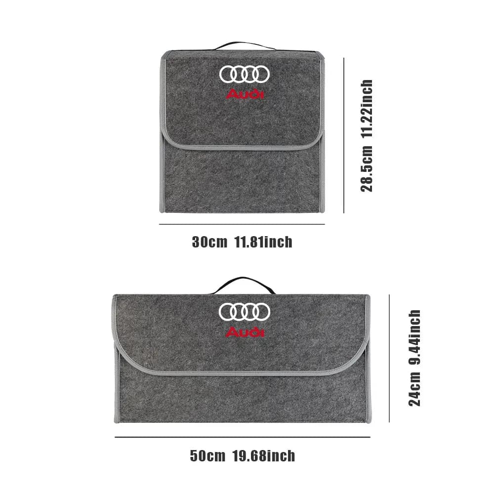Boîte de rangement pour coffre de voiture, sac de rangement pliable, accessoires pour Audi A1 A2 A3 A4 A5 A6 A7 A8 Q5 Q7 C8 B8 C6 Quyttro Sline S