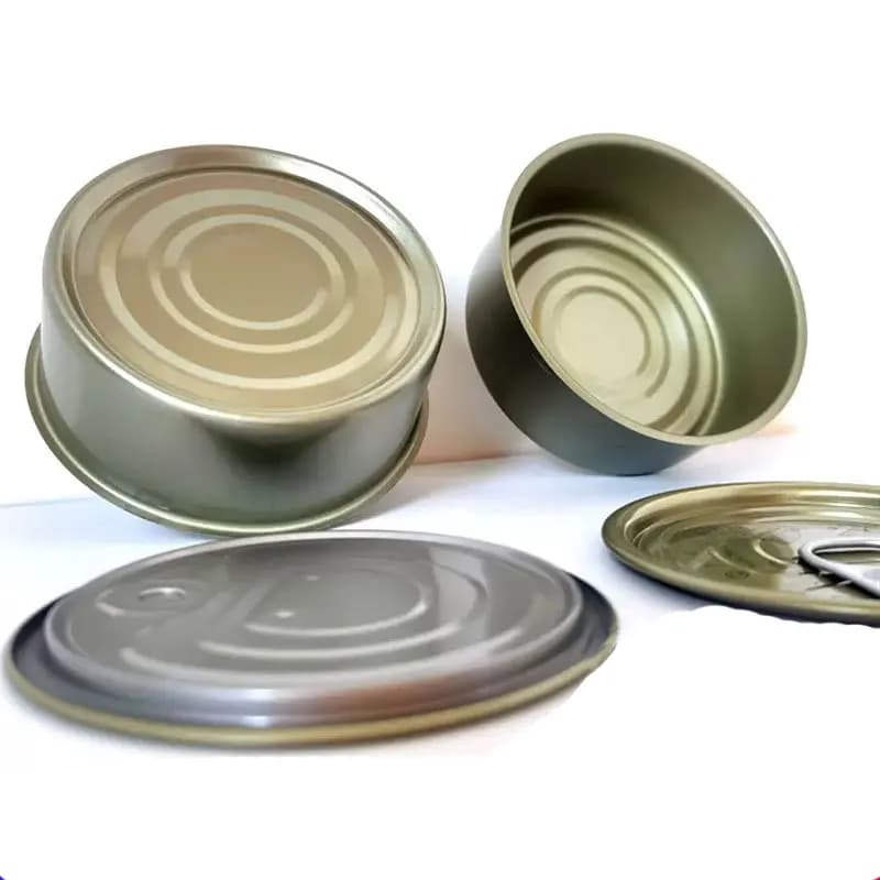 10 Couvercles de fermeture à pression pour boîtes de conserve en aluminium, pour la conservation du thon, des sauces, des gâteaux, du thé, des bonbons et des biscuits
