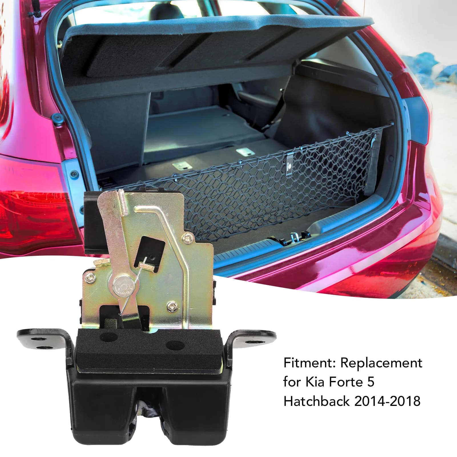 Actionneur de serrure de coffre, facile à utiliser, actionneur de serrure de porte de coffre, résistant 81230 A7500 Forte 5 hayon