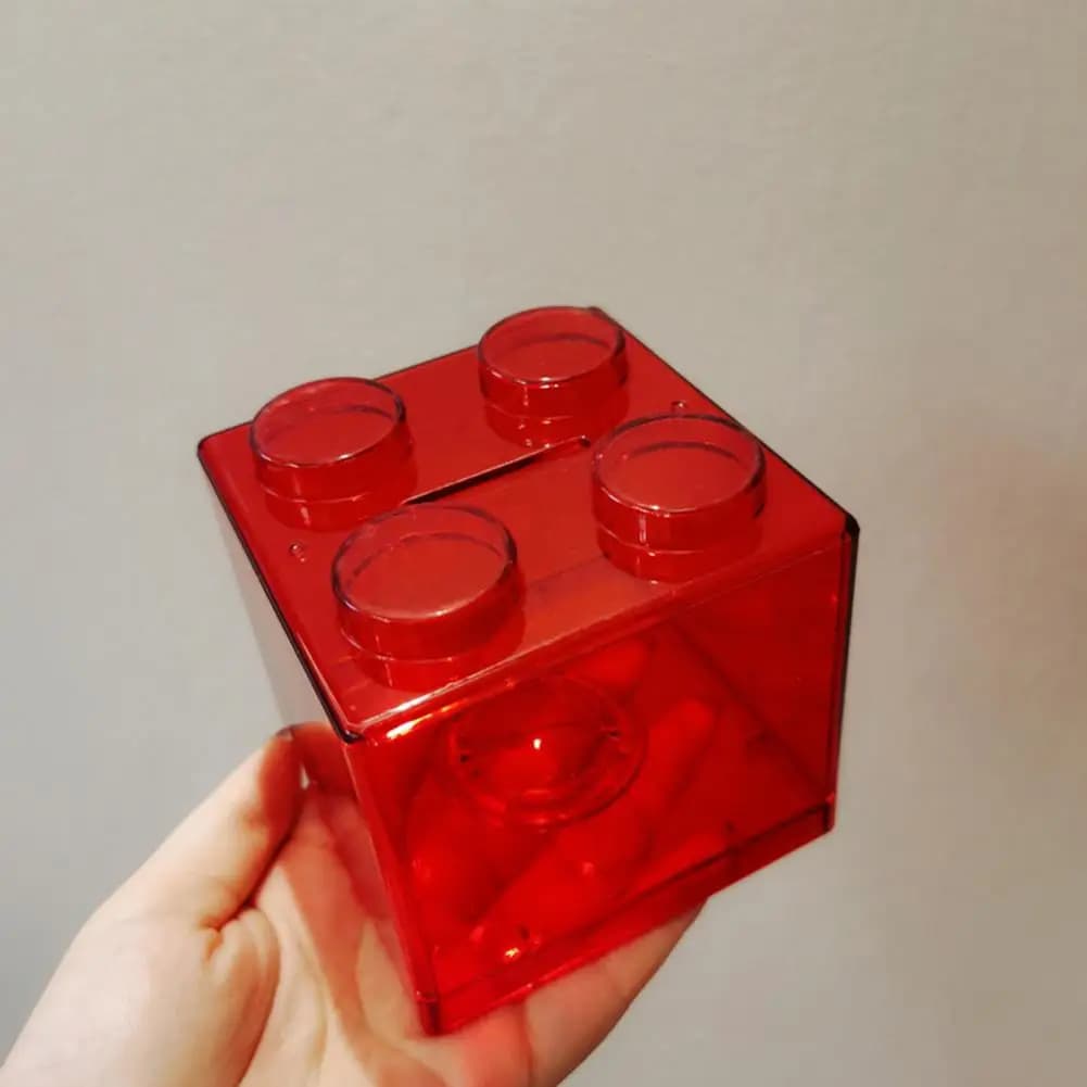 Tirelire blocs pratiques tirelire mallette de rangement de pièces de monnaie jouet pour enfants banque de pièces à Surface lisse