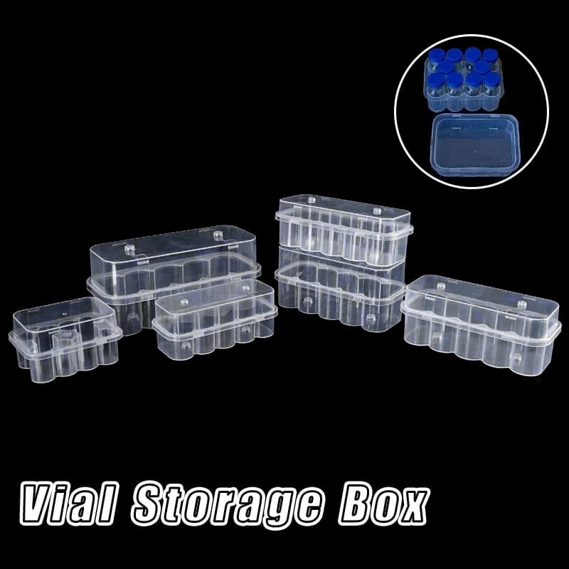Boîte de rangement pour flacons de 3 ml, boîte de rangement pour microtubes, boîte de rangement pour flacons, organisateur de réfrigérateur, étui empilable pour tubes et bouteilles de congélation