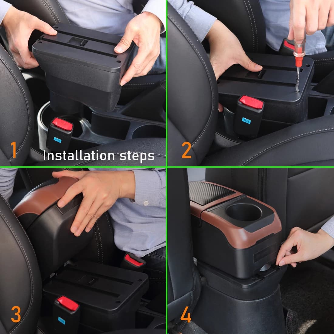 Boîte d'accoudoir pour Seat Ibiza 6J Ibiza 6L, 2018-2025, Boîte de rangement automobile, Accessoires intérieurs de voiture, Rétrofit