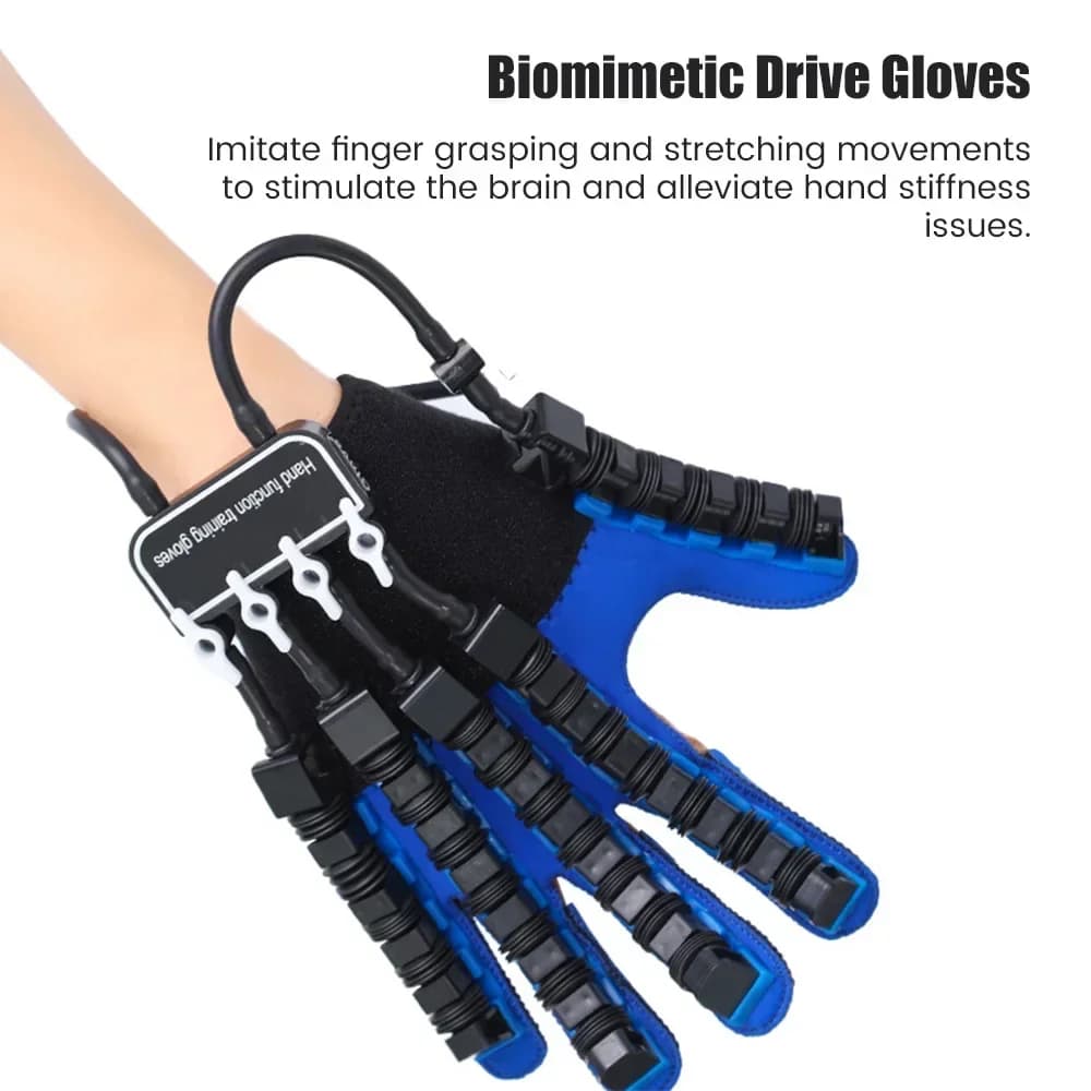 Exercice de rééducation des doigts de la main gauche et droite, gants de Robot, hémiplégie, équipement d'entraînement pour l'infarctus cérébral, thérapie