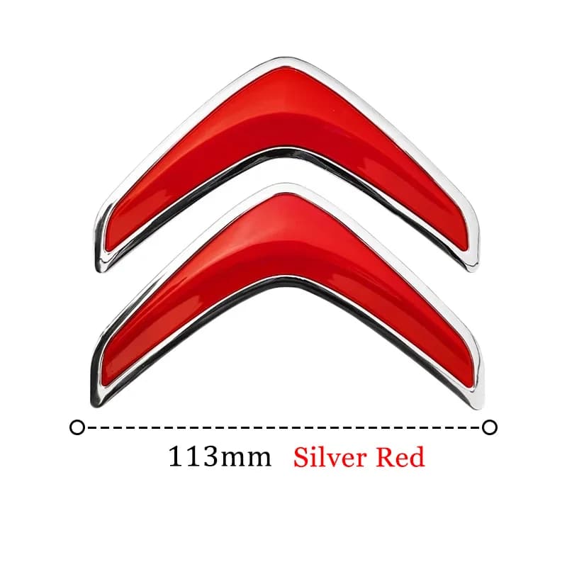 Emblème de coffre en forme de V Citroën, badge de logo arrière pour C3 C4 C5 Cactus Berlingo, accessoires de style automobile en ABS (8 couleurs, 2 tailles)