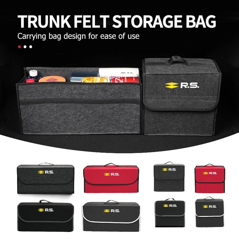 Boîte de rangement pour coffre de voiture Renault, organisateur de rangement, sac de rangement, Arkana Captur Twingo Talisman RS Line Logan