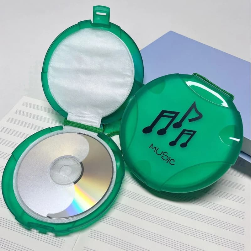 Sac de rangement créatif pour CD et DVD, boîte de rangement pour disques, pour collection de supports multimédia domestiques, conteneur d'organisation quotidienne des disques