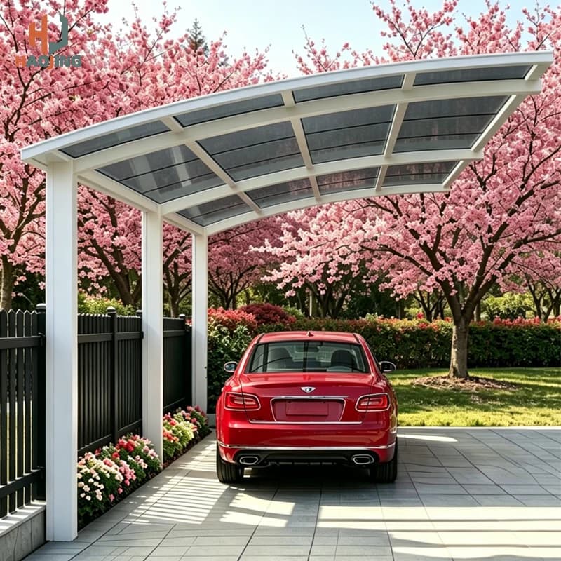 Abri de voiture extérieur en aluminium pour jardin, garage métallique pour voiture, abri de voiture extérieur 3x6 pour stationnement