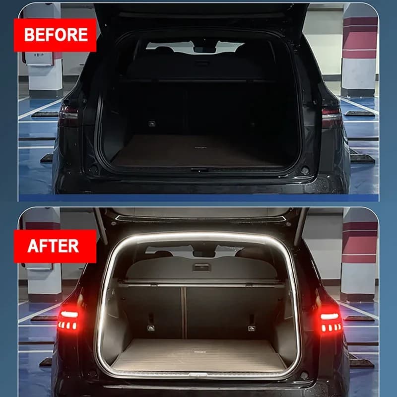 Bande de barre lumineuse blanche LED pour coffre arrière de voiture, bande d'ambiance adaptée à HYUNDAI Tucson L, bande de lampe décorative intérieure d'automobile
