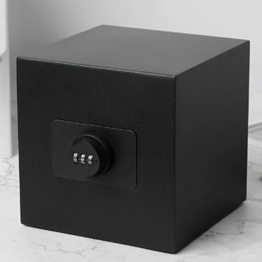 Tirelire réutilisable en acier inoxydable, boîte à monnaie de grande capacité, coffre-fort pour enfants avec serrure à Code, cad