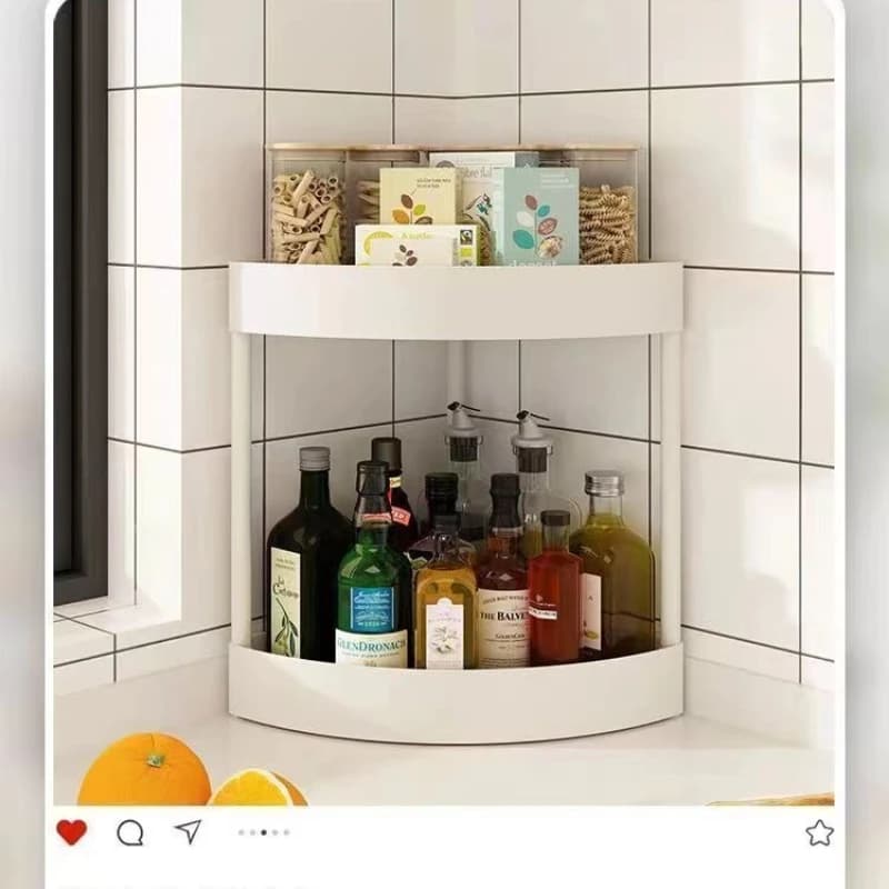 Étagère de rangement simple pour cuisine, support d'angle pour comptoir, rangement multifonctionnel pour assaisonnements, huile, sel, sauce, vinaigre, et pour évier de salle de bain