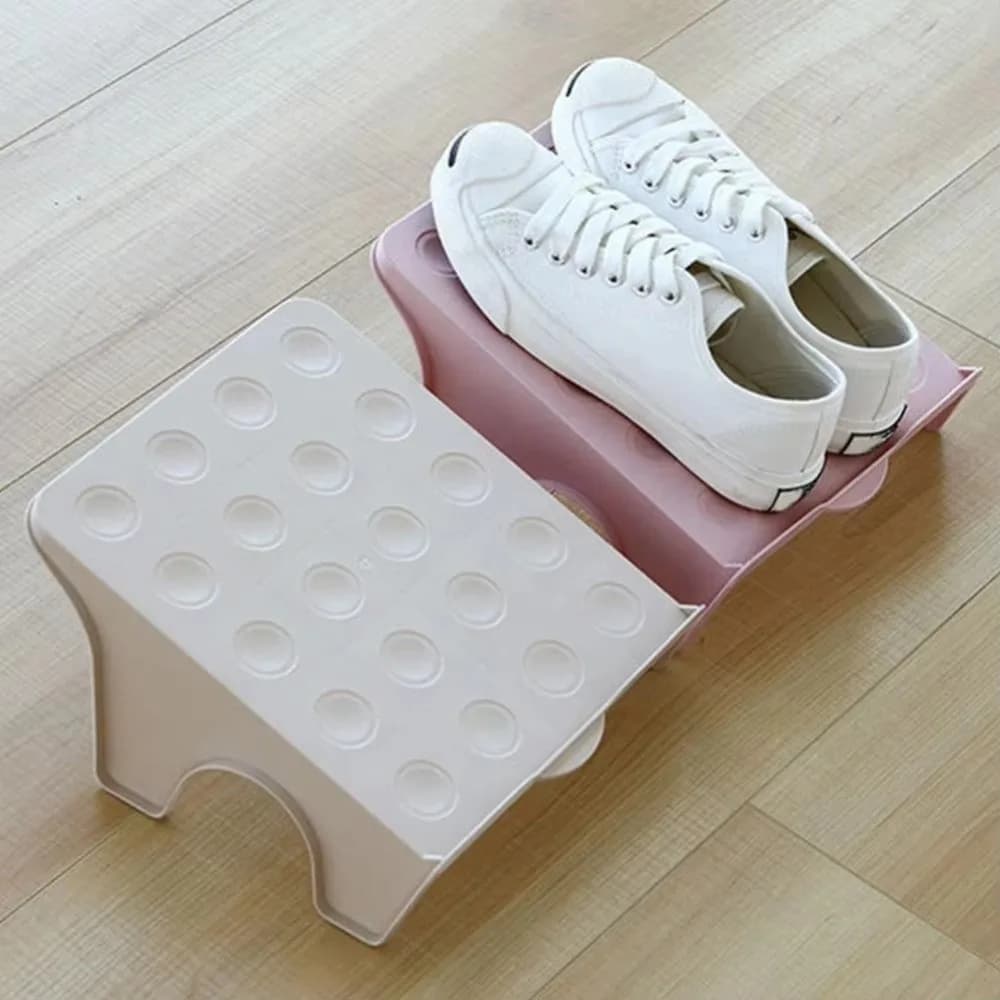 Nouveau gain de place porte-chaussures étagère multifonctionnelle rangement à domicile organisateur de chaussures Double étagère étagère à chaussures Organization domestique