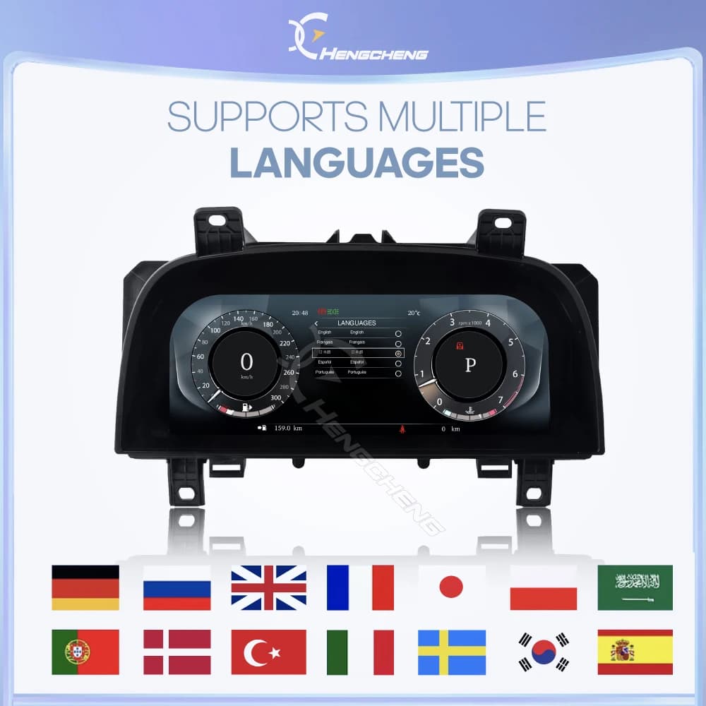 Pour Land Rover Discovery 4 2008-2016 Range Rover Sport 2010-2013 Carplay tableau de bord numérique Cockpit Instrument virtuel