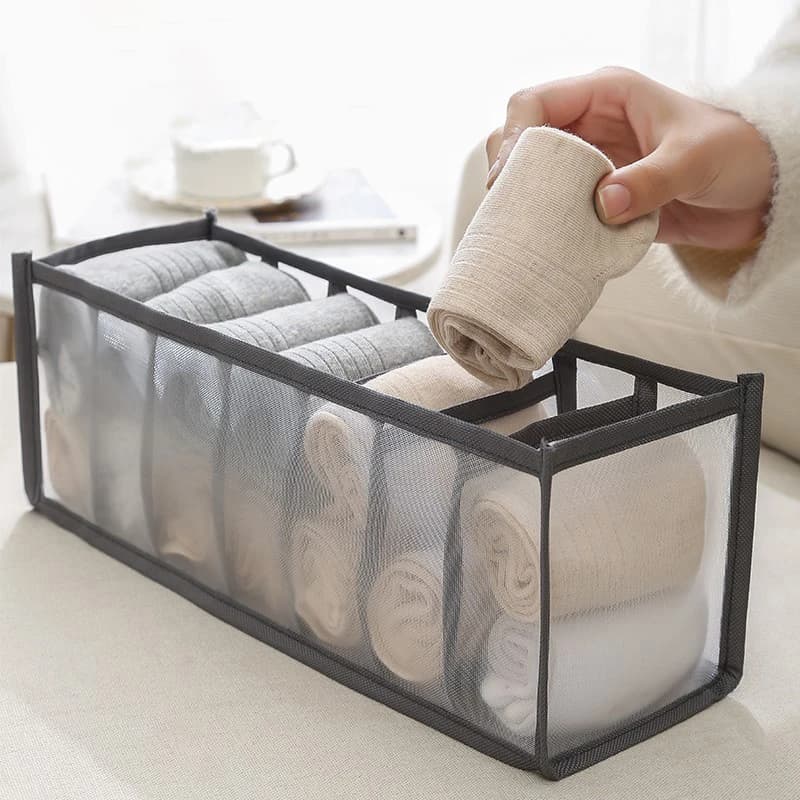 Organisateur de tiroir pour sous-vêtements, boîte de rangement pliable, organisateurs de placard, diviseur de tiroir, boîtes de rangement pour sous-vêtements, chaussettes, soutien-gorge