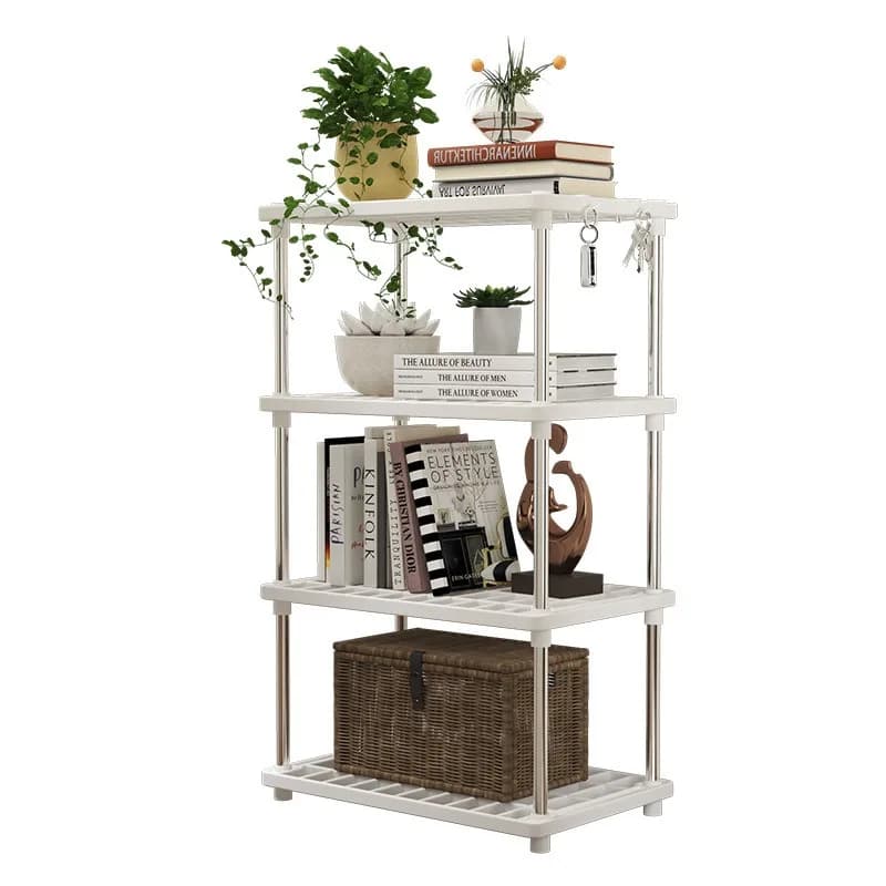 Étagère de rangement pour salon, meuble de rangement multi-niveaux sur pied pour cuisine, bibliothèque pour chambre, armoire de rangement pour salle de bain, étagère simple