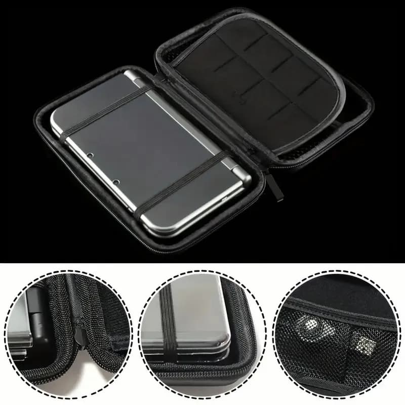 Boîte de rangement de mallette de transport pour NEW3DS XL, NEW3DS LL, 3DS XL et 3DS LL, sac de rangement pour console