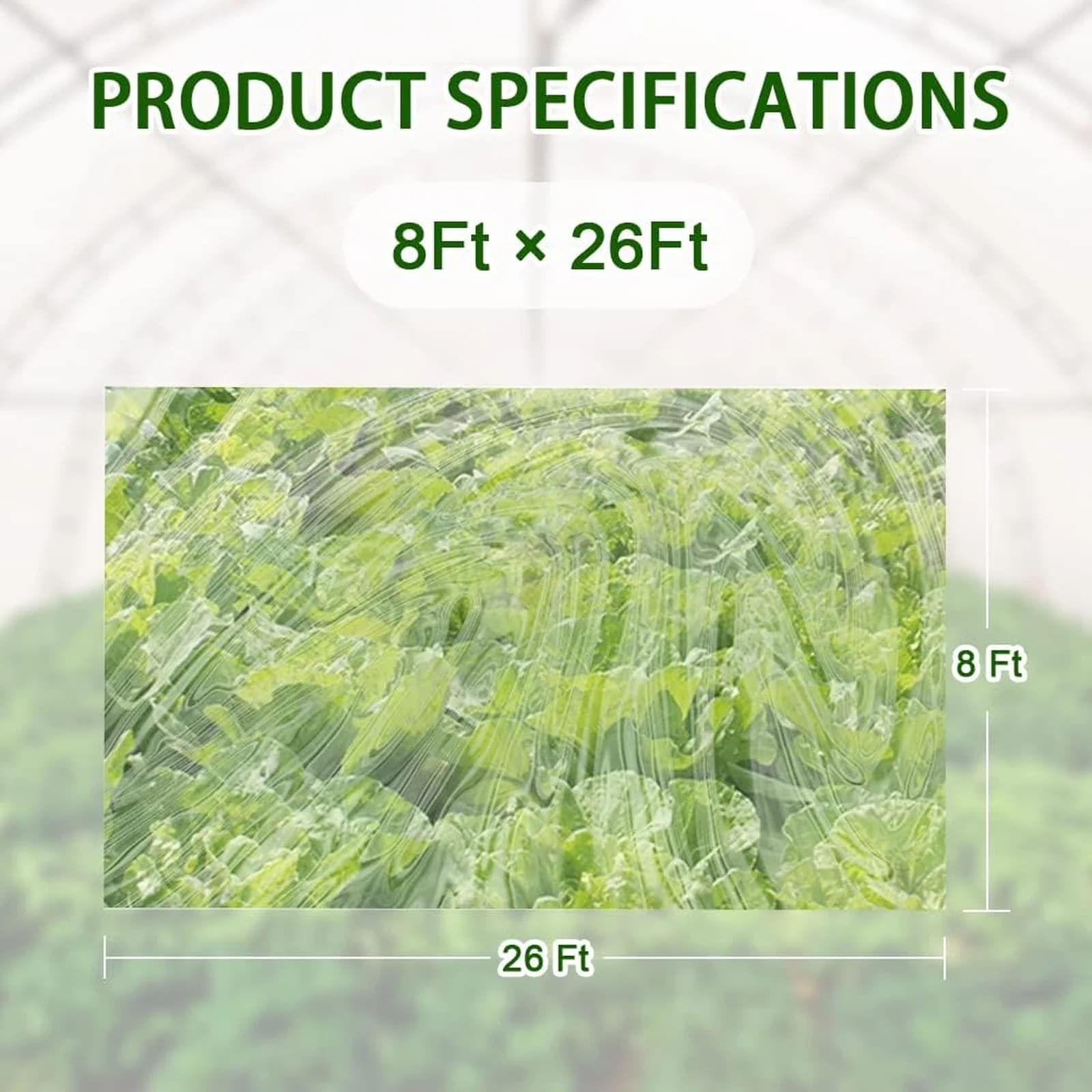 Film transparent pour serre, film épais transparent pour serre arquée, couverture en plastique pour serre agricole, protection contre le froid pour le jardinage