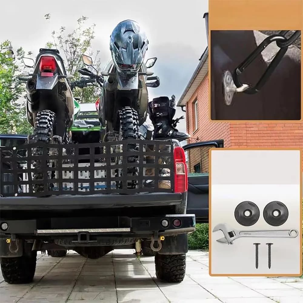 Filet de rangement de coffre de voiture, Protection UV, camionnette, lit, maille de chargement, filet de rangement de fret, diviseur, accessoires de voiture
