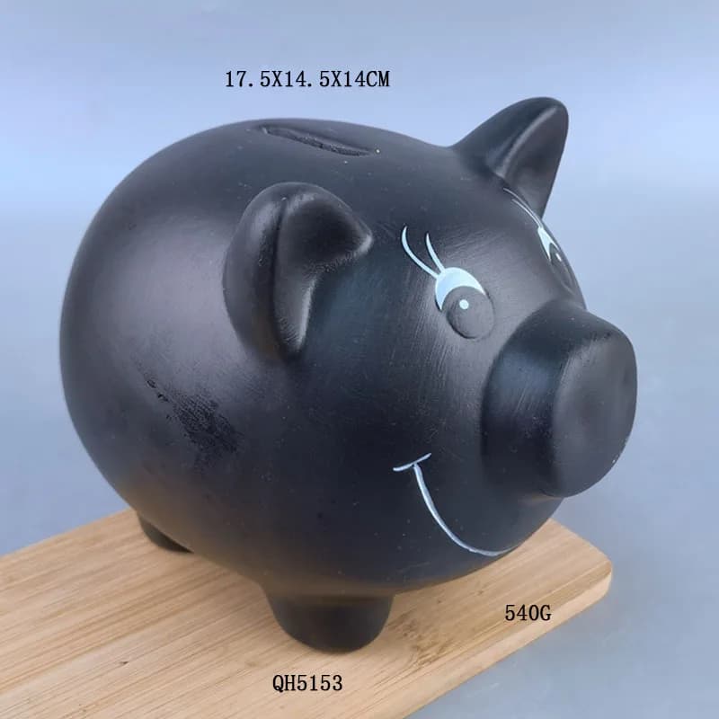Tirelire cochon coffre-fort caché créatif en céramique fusée tirelire cadeau économie d'argent chat/licorne banque de pièces
