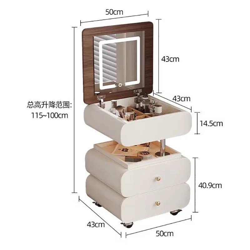 Commode de rangement moderne, petite, de luxe léger, ronde, de qualité, avec rangement créatif, meuble de chambre à coucher