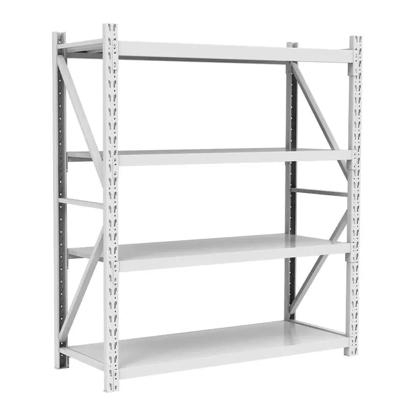 Étagères de rangement pour garage, rayonnage d'entrepôt en acier laminé à froid, rayonnage à poutres en acier à grande portée, unité d'étagères réglable