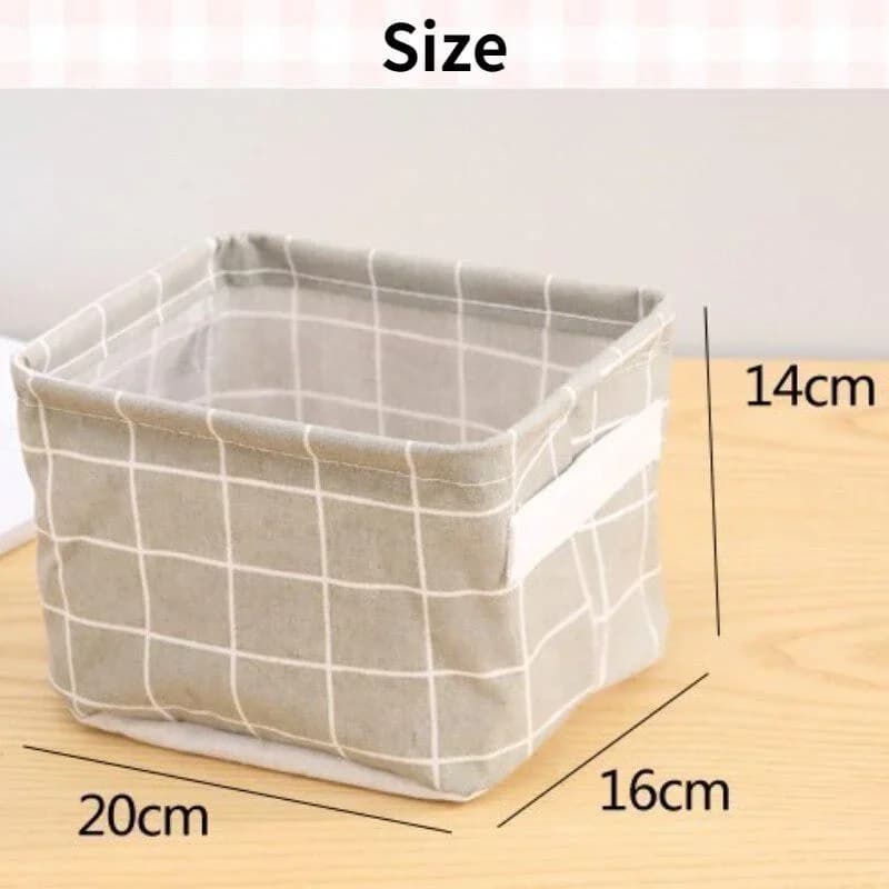 Panier de rangement en tissu avec poignée, panier de rangement de bureau imprimé, boîte de rangement pliable multifonctionnelle, étui d'organisation