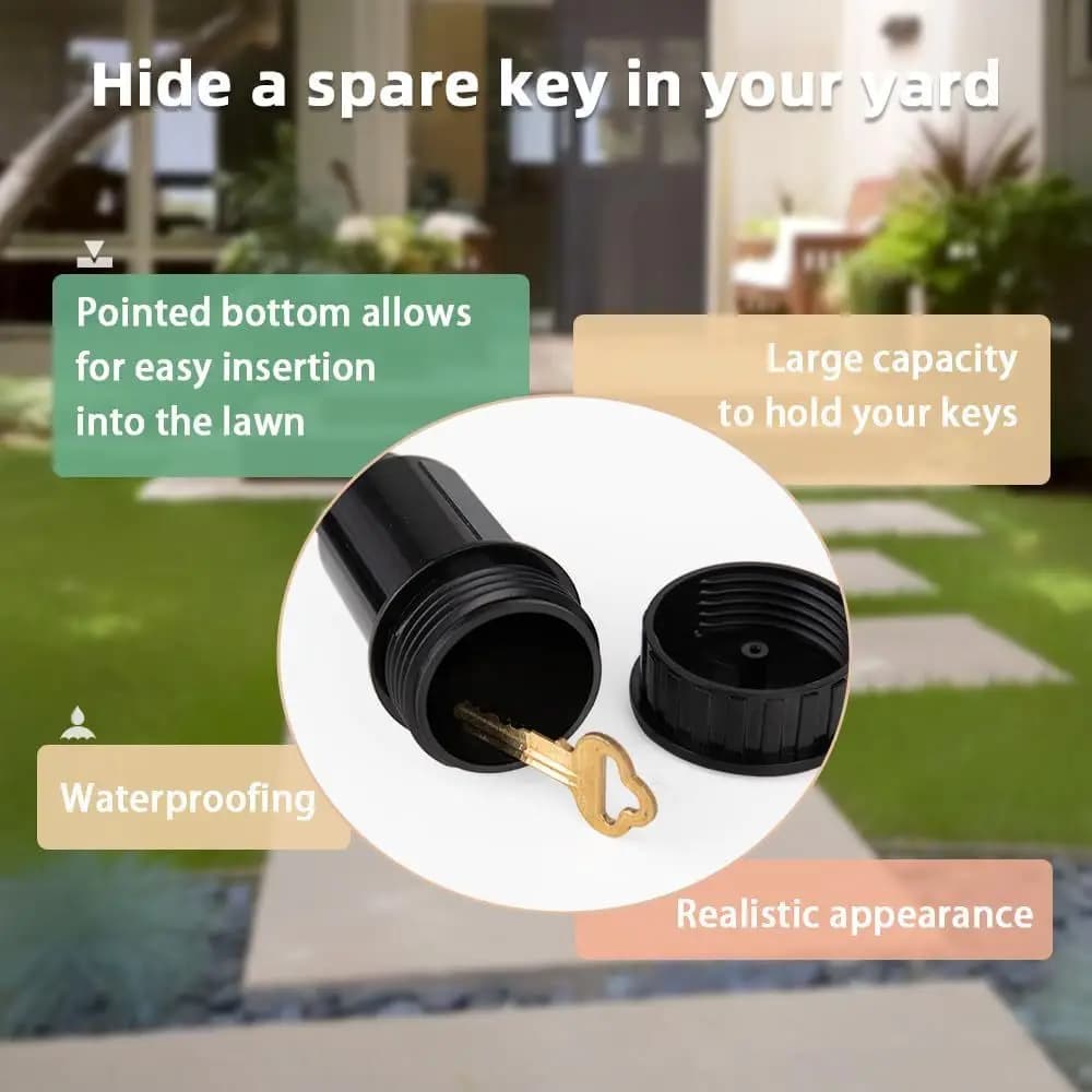 Coffre-fort secret en forme de pulvérisateur, anti-perte, boîte de rangement dissimulée, boîte de diversion pour clés de secours à la maison ou au jardin