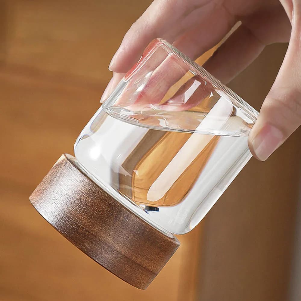 Mars-Bocaux à Épices en Verre Borosilicate, Stockage Précieux, Bois d'Acacia, Divers, Scellés, Pots de Stockage, Bouteille Fendue