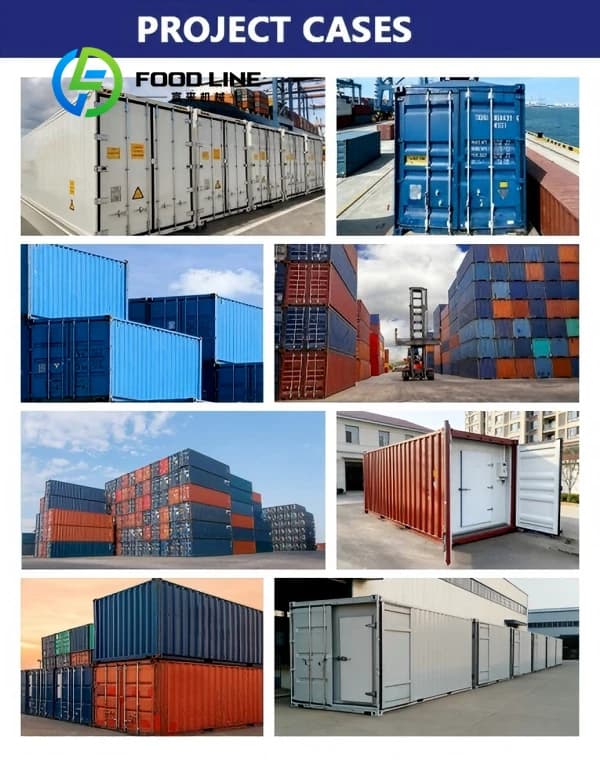 Conteneur frigorifique haute efficacité de 40 pieds, chambre froide, conteneur chambre froide pour le stockage de poissons, fruits de mer et produits surgelés