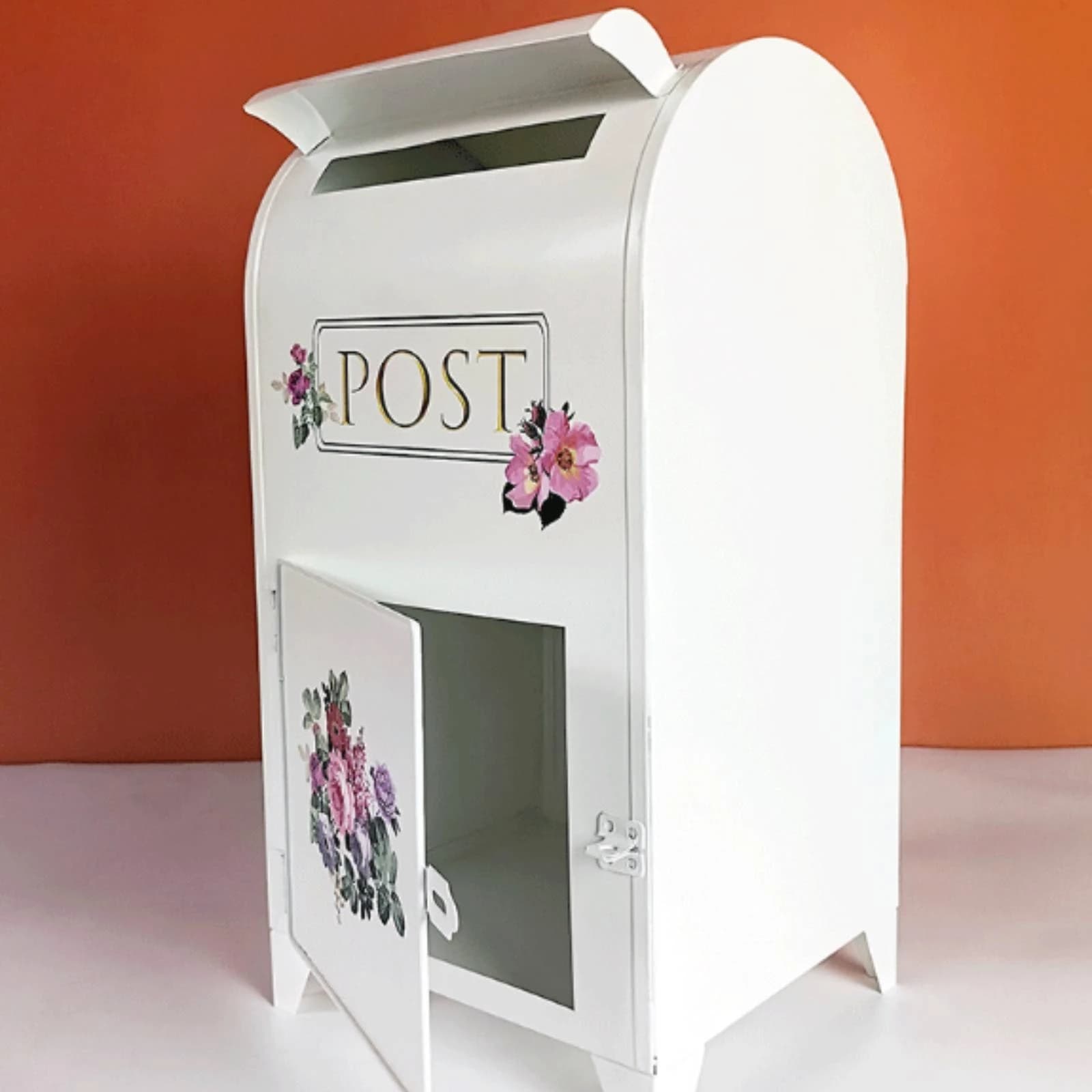 Boîte aux lettres en métal avec serrure, boîte aux lettres murale sécurisée, boîte aux lettres d'inspiration vintage, durable pour les propriétaires de maisons, porche, entrée