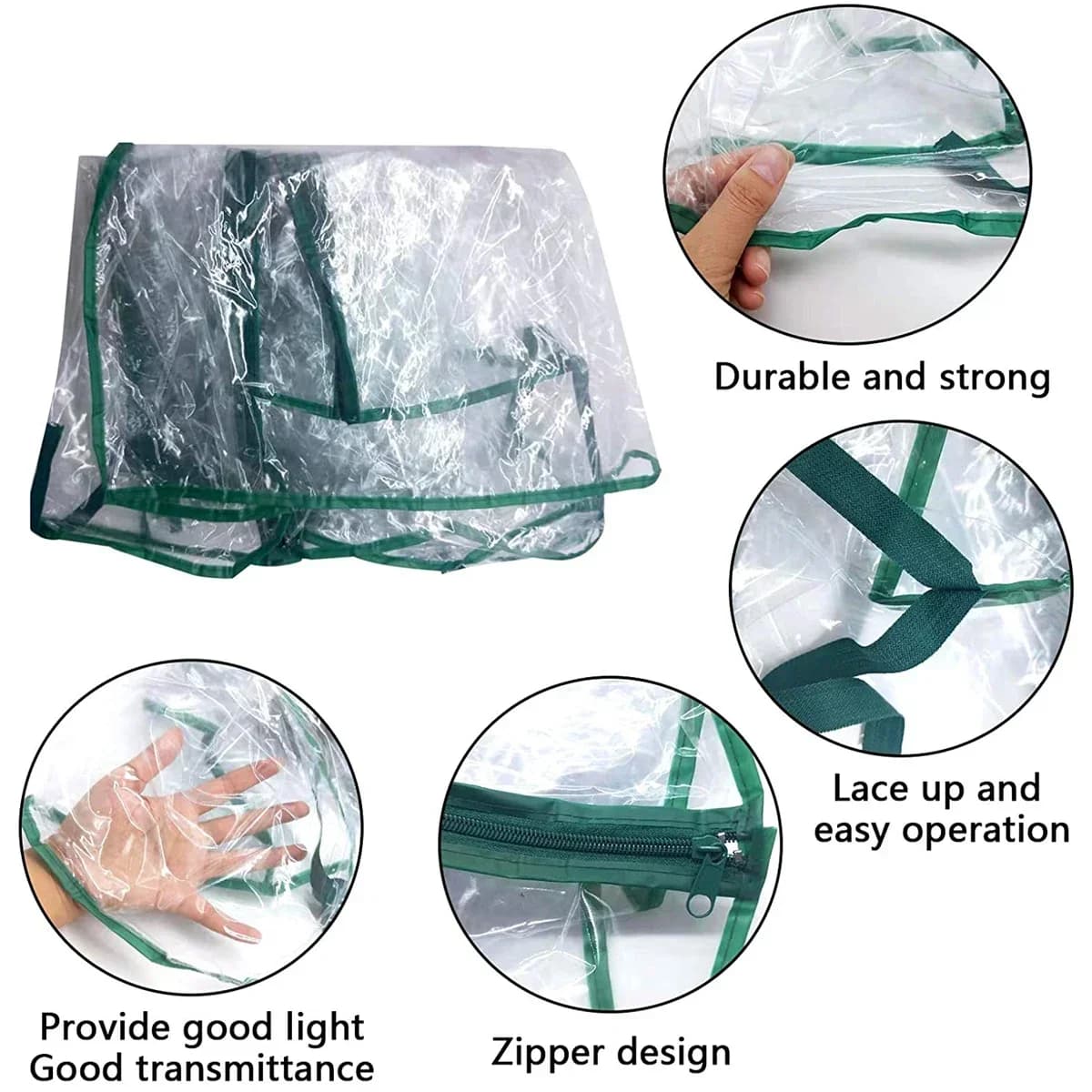 Mini-serre de jardin en PVC à cinq niveaux, abri de culture extérieur avec couverture en PVC, serre de jardin en plastique à cinq étages
