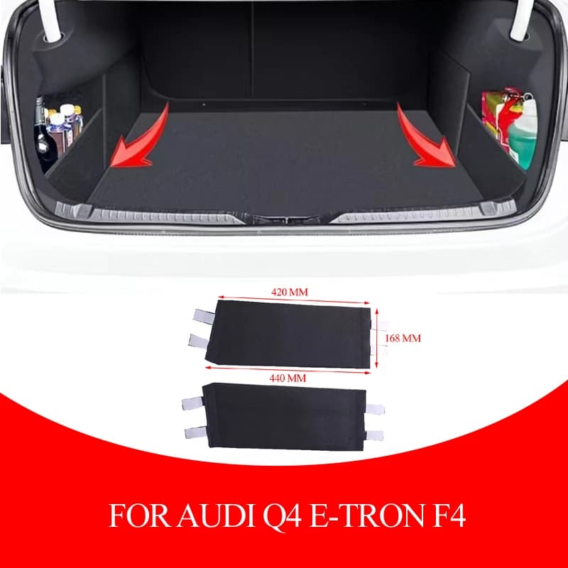 Pour Audi Q4 E-tron F4 2022 2023 2024 2025 – Boîte de rangement et de tri pour coffre, panneau de séparation de coffre, accessoires automobiles