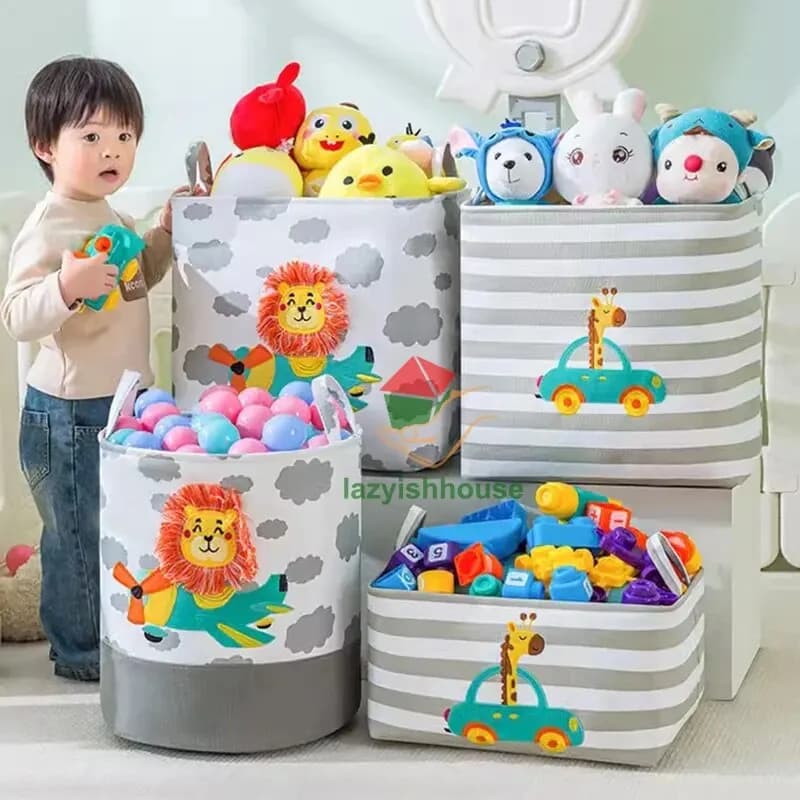 Mir de rangement pliant pour linge, armoire en tissu, bureau, chambre à coucher, Cisco, jouets, panier à linge avec poignée