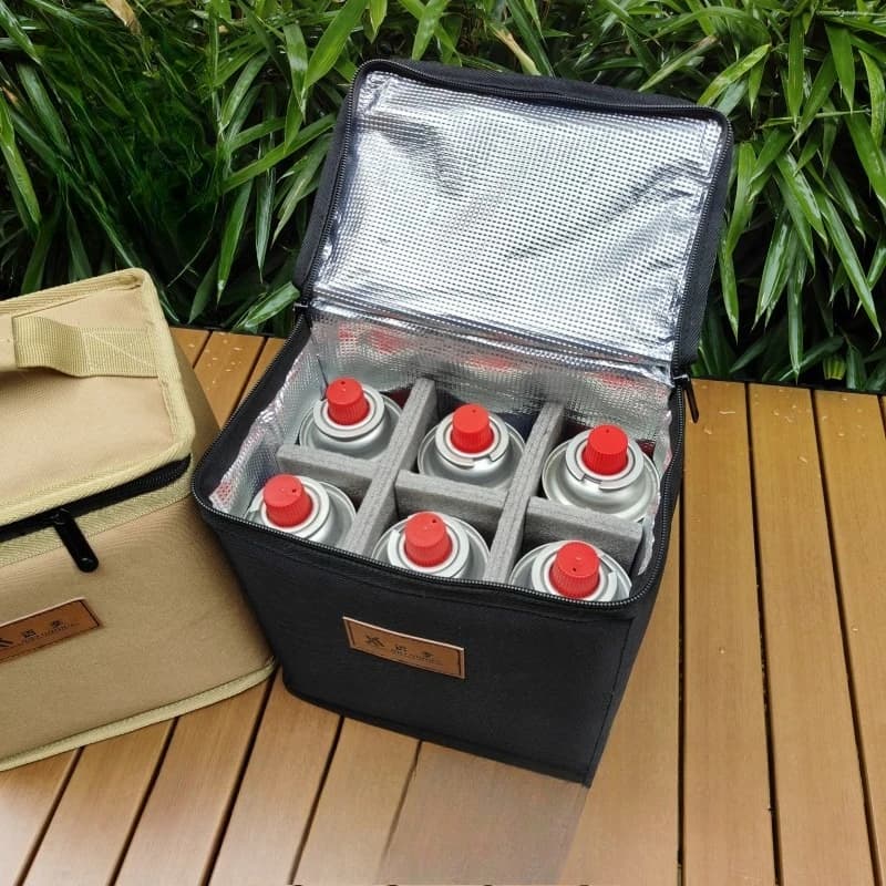 Sacs de rangement de Camping en plein air pour four à Cassette de 250g, sacs de rangement de cylindres de gaz, sacs d'ustensiles de poêle au Propane de Camping de pique-nique