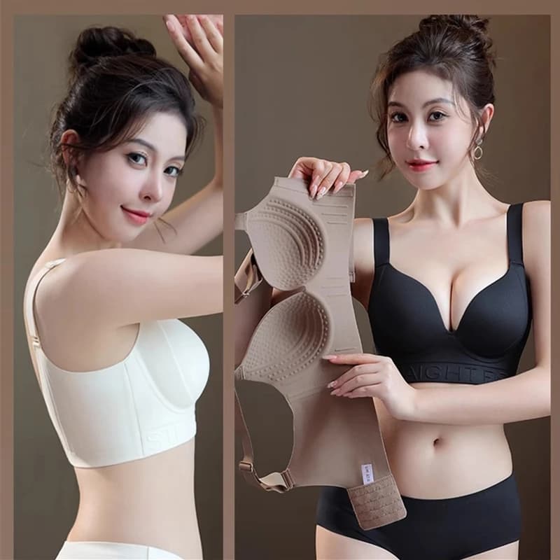 Les seins des femmes sont des gros seins qui montrent petits et empêchent l'affaissement, Type de réglage de grande taille, soutien-gorge d'expansion de la poitrine