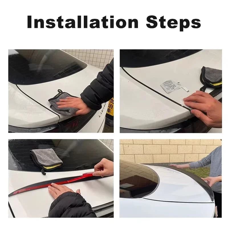 Accessoires pour Renault ARKANA 2020-2026 : Aileron de coffre arrière, kit carrosserie, noir brillant, plastique souple