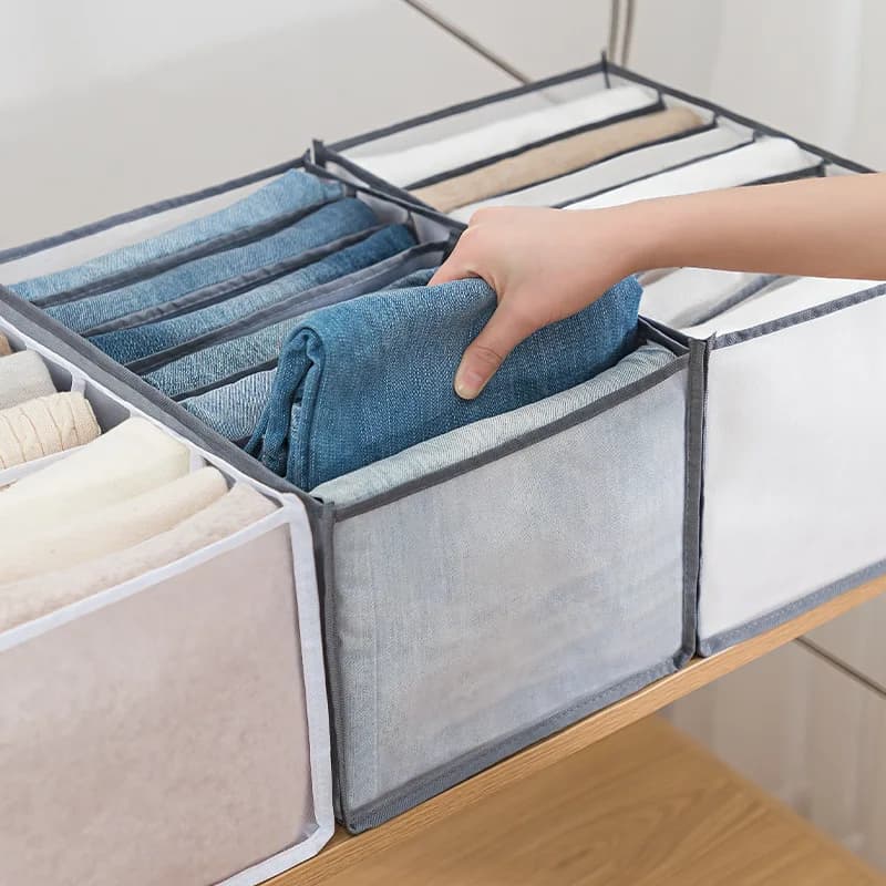 Organisateur de tiroir pour sous-vêtements, boîte de rangement pliable, organisateurs de placard, diviseur de tiroir, boîtes de rangement pour sous-vêtements, chaussettes, soutien-gorge