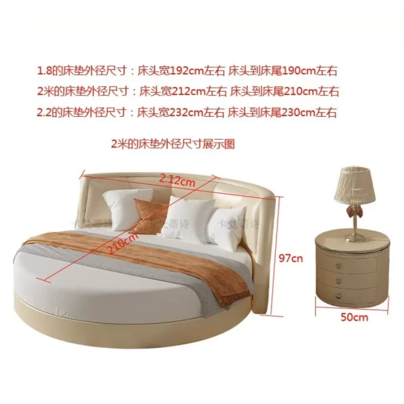 Lampe de lecture, Tables de chevet double avec rangement, Lit de salon français, Lit de sommeil moderne, Lits de mariage, Mobilier de chambre à coucher