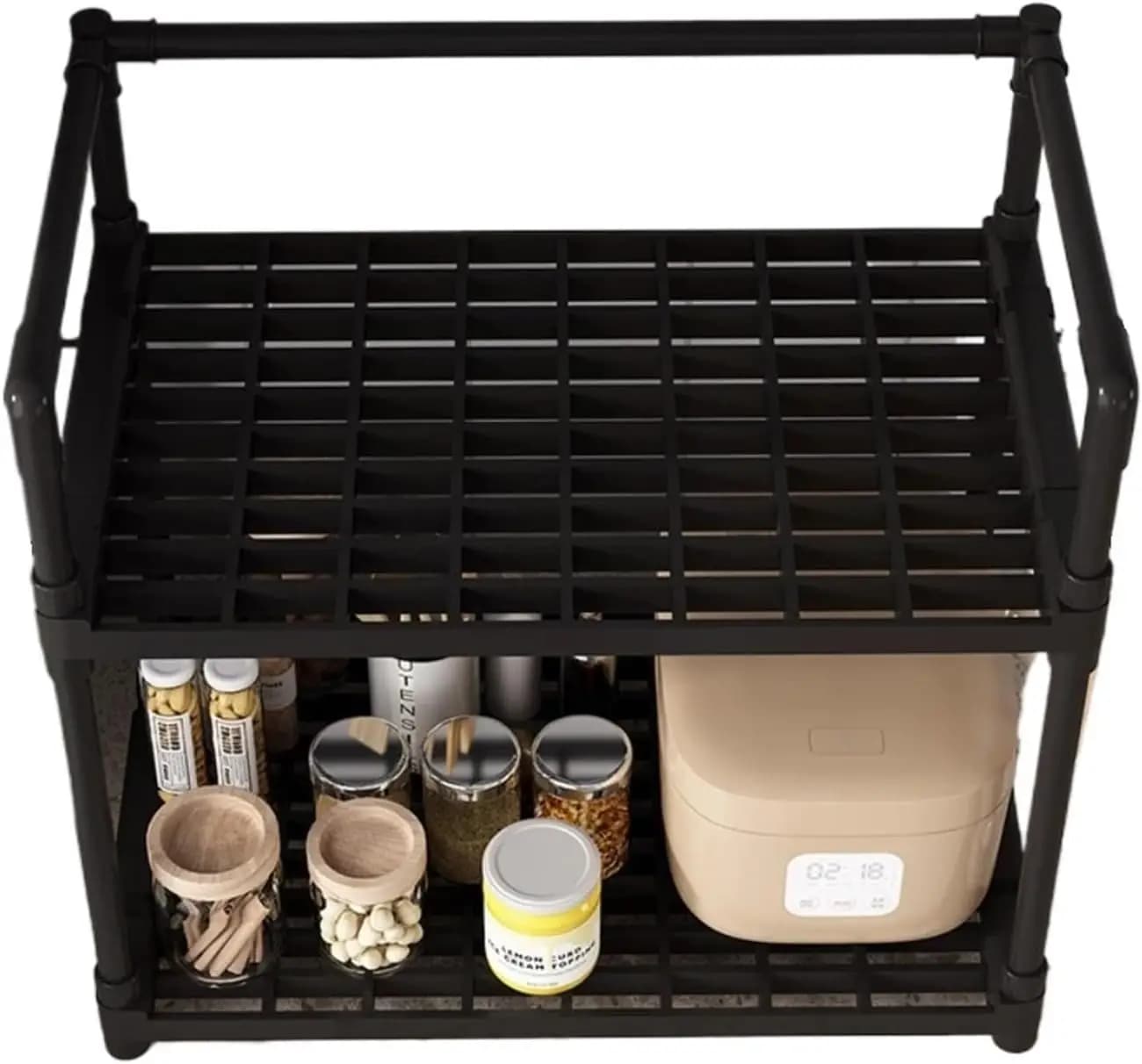 Organisateur d'étagères de rangement, étagère robuste, gain de place, organisateur pour garde-manger, linge, cuisine