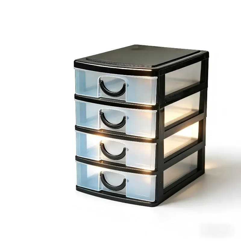 Organisateur de bijoux à 4 niveaux avec système de tiroirs pour une organisation sans effort dans les chambres