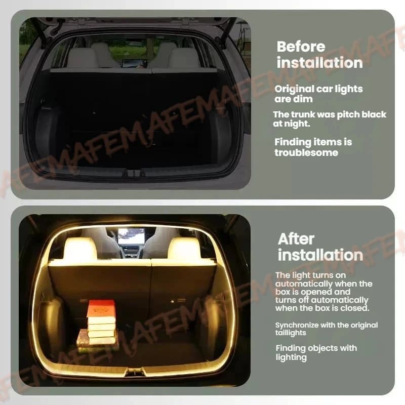 Lumière de coffre arrière pour Mercedes Benz GLA X156 H247 GLB X247 GLC X253 X254 GLE W167 EQA EQB 2022 2023 2024 2025 Accessoires