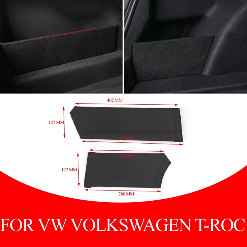 Séparateurs latéraux de coffre pour Volkswagen VW T-Roc 2018-2025 – Accessoires automobiles