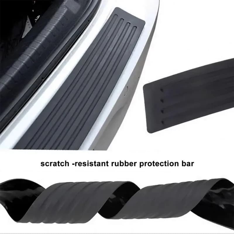 Bande de protection anti-rayures pour seuil de coffre de voiture, pour Skoda Kamiq, protection en caoutchouc pour pare-chocs arrière, autocollant décoratif
