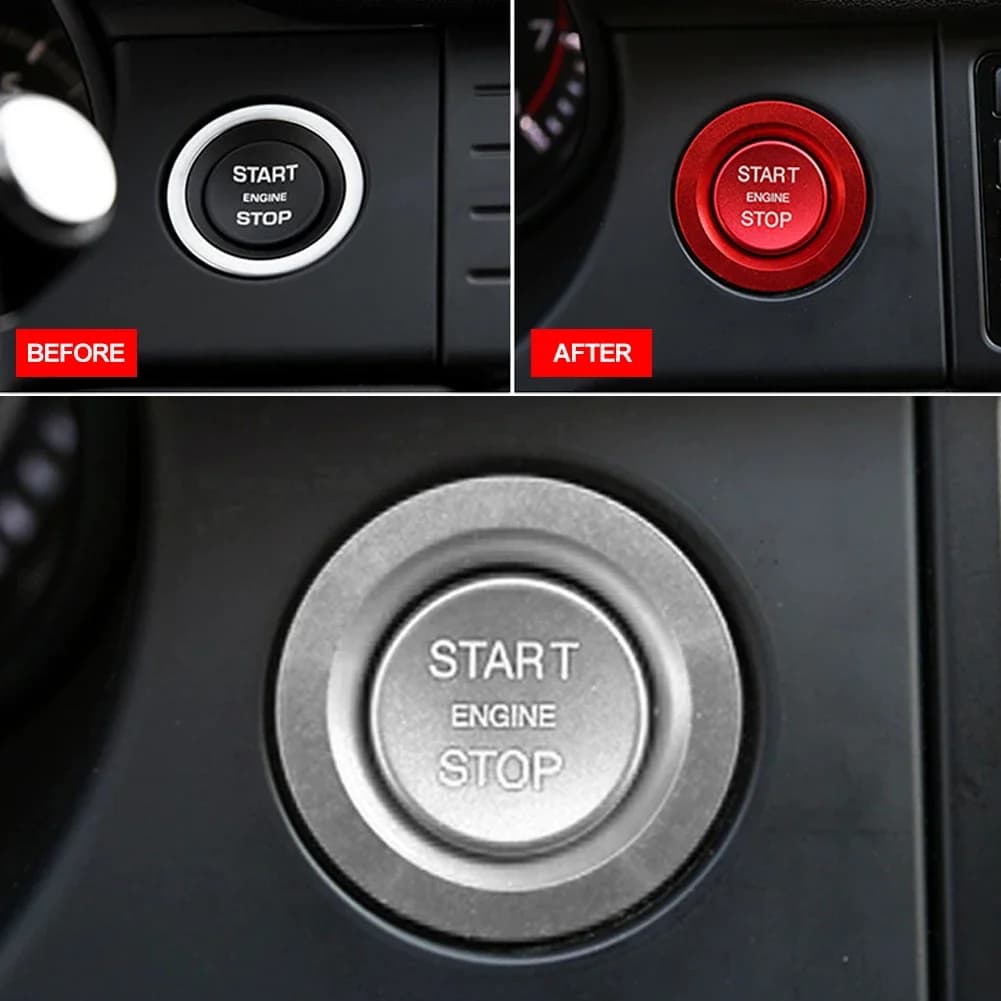 Pour Land Rover Discovery Sport LR5 Range Rover Sport Vogue Evoque voiture ABS moteur démarrage arrêt bouton garniture rouge/argent/bleu/noir