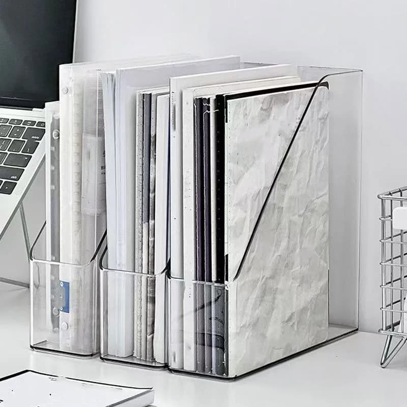 Boîte de rangement de bureau, 2 pièces, étagère de bureau, support de rangement pour fichiers et livres pour étudiants