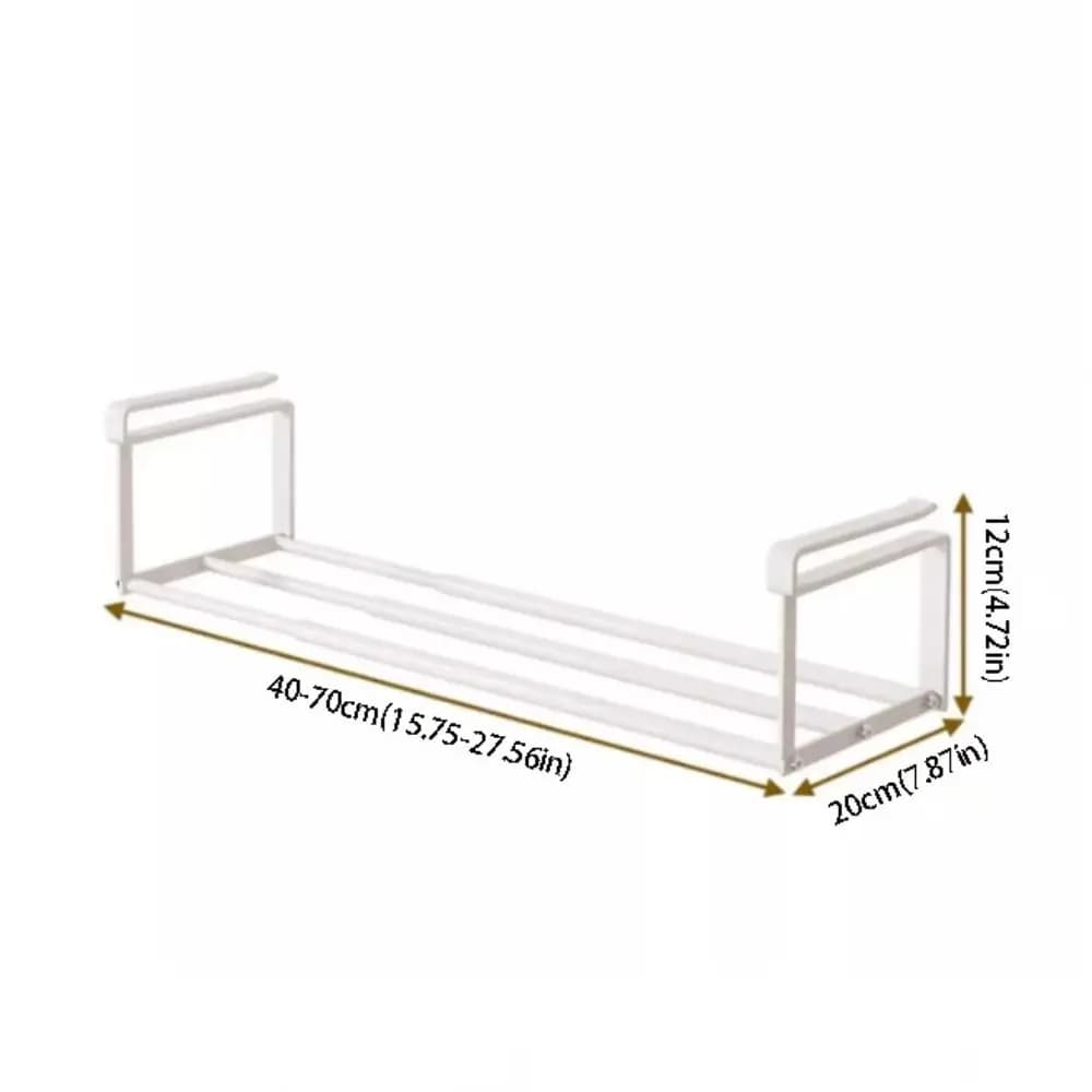 Étagère à chaussures en métal extensible et ajustable, gain de place, nouvelle armoire à chaussures efficace, organisateur de rangement pour salle de bain